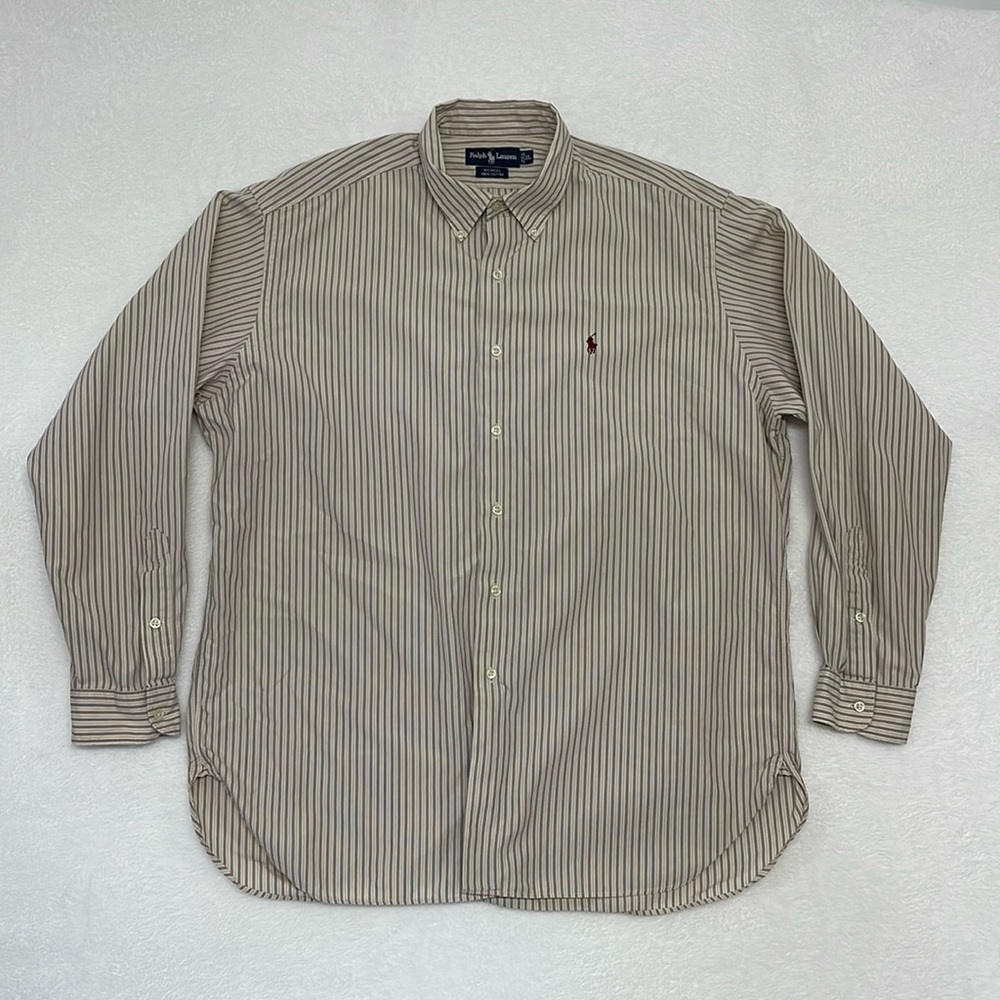 Ralph Lauren McMeel Striped Button Down Shirt XL